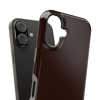 Custom Initials Mocha iPhone Case