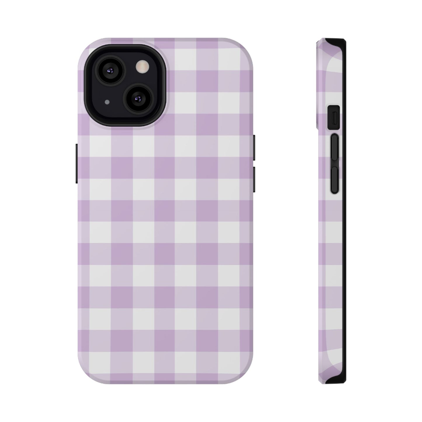 Purple Gingham iPhone Case