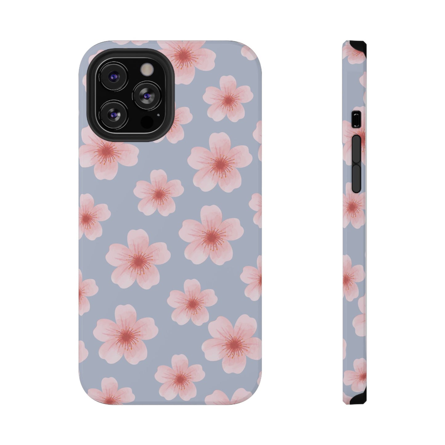 Blue Cherry Blossoms iPhone Case