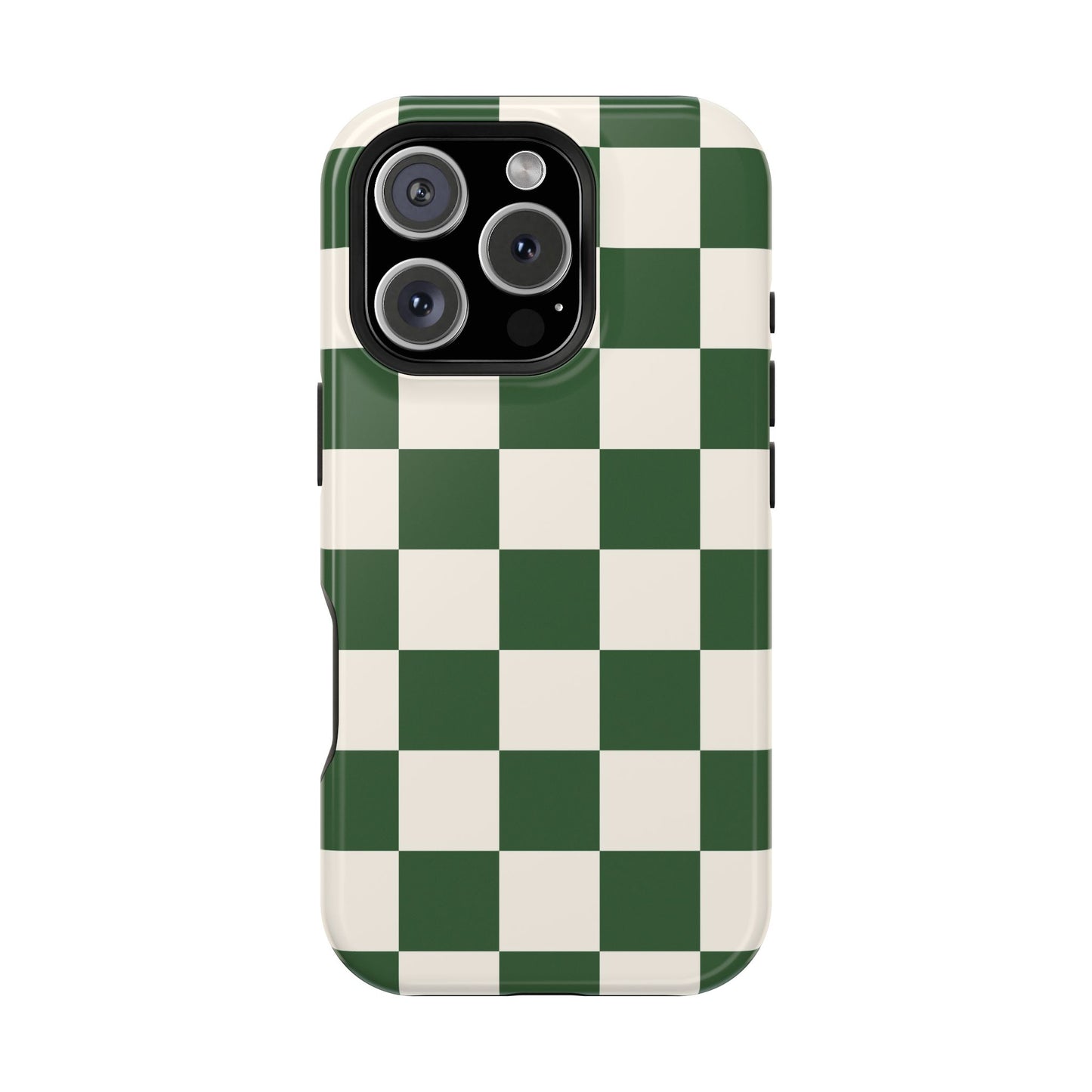 Green Checkered iPhone Case
