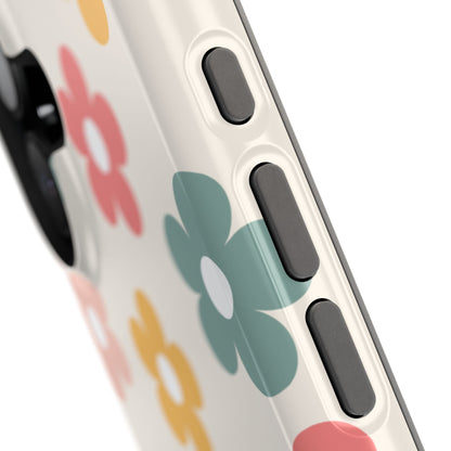 Boho Retro Flowers iPhone Case