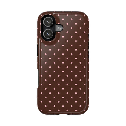 Pink Latte Mini Dots iPhone Case