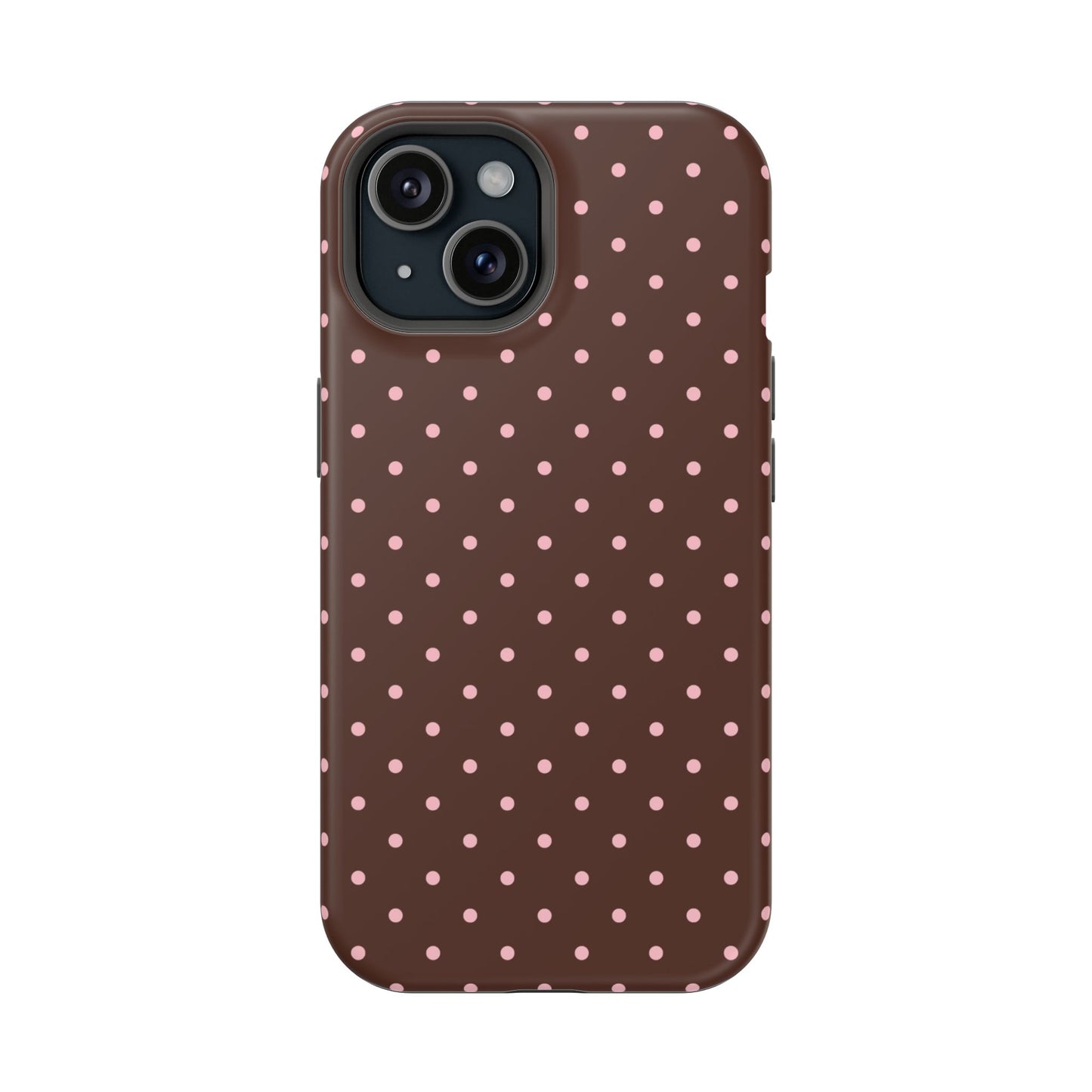 Pink Latte Mini Dots iPhone Case