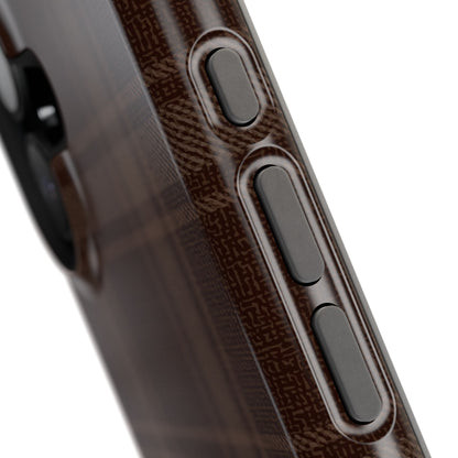 Cocoa Plaid iPhone Case