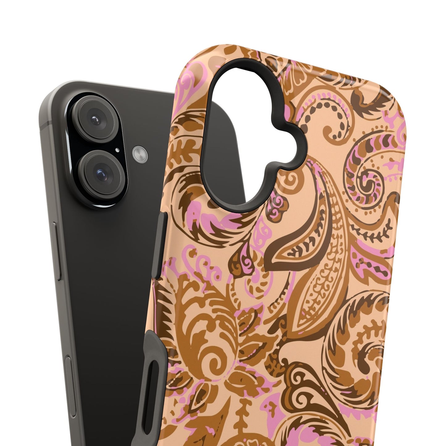 Honey Rose Paisley iPhone Case