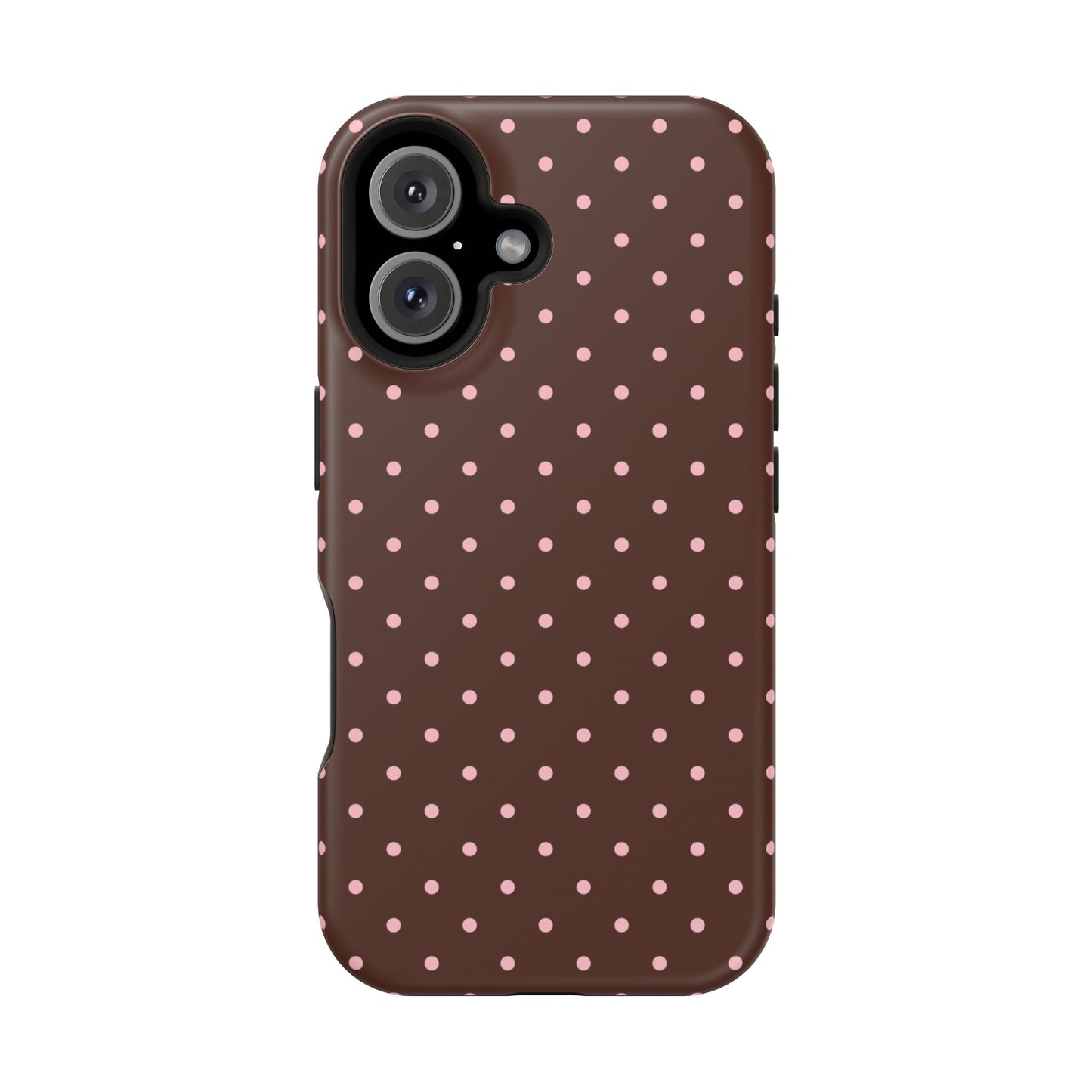 Pink Latte Mini Dots iPhone Case