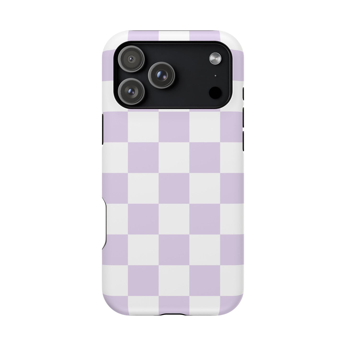 Pastel Purple Checkered iPhone Case