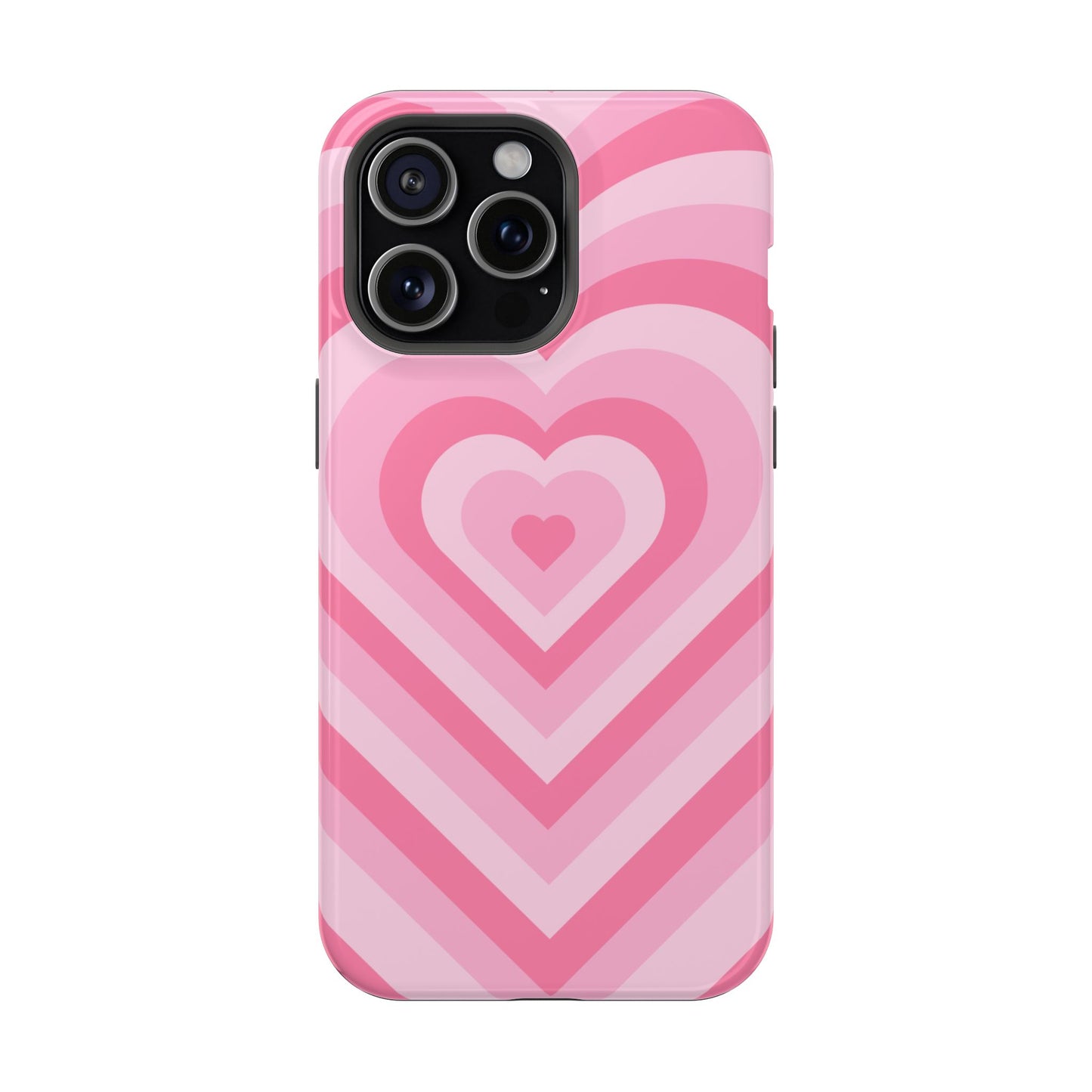 Pink Glowing Hearts iPhone Case