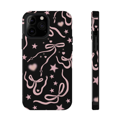 Black Cosmic Bows iPhone Case from Stella Cases