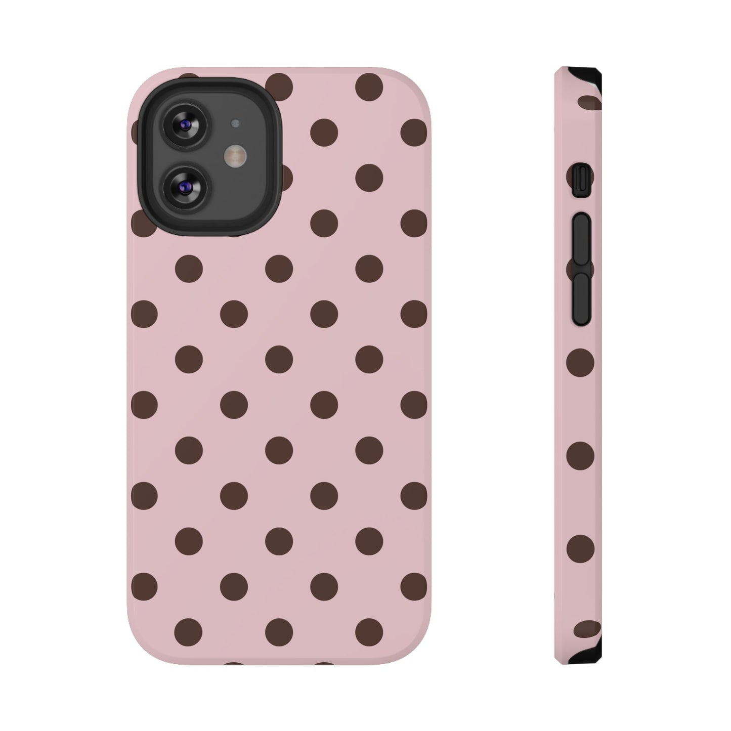 Strawberry Mocha Polka Dots iPhone Case