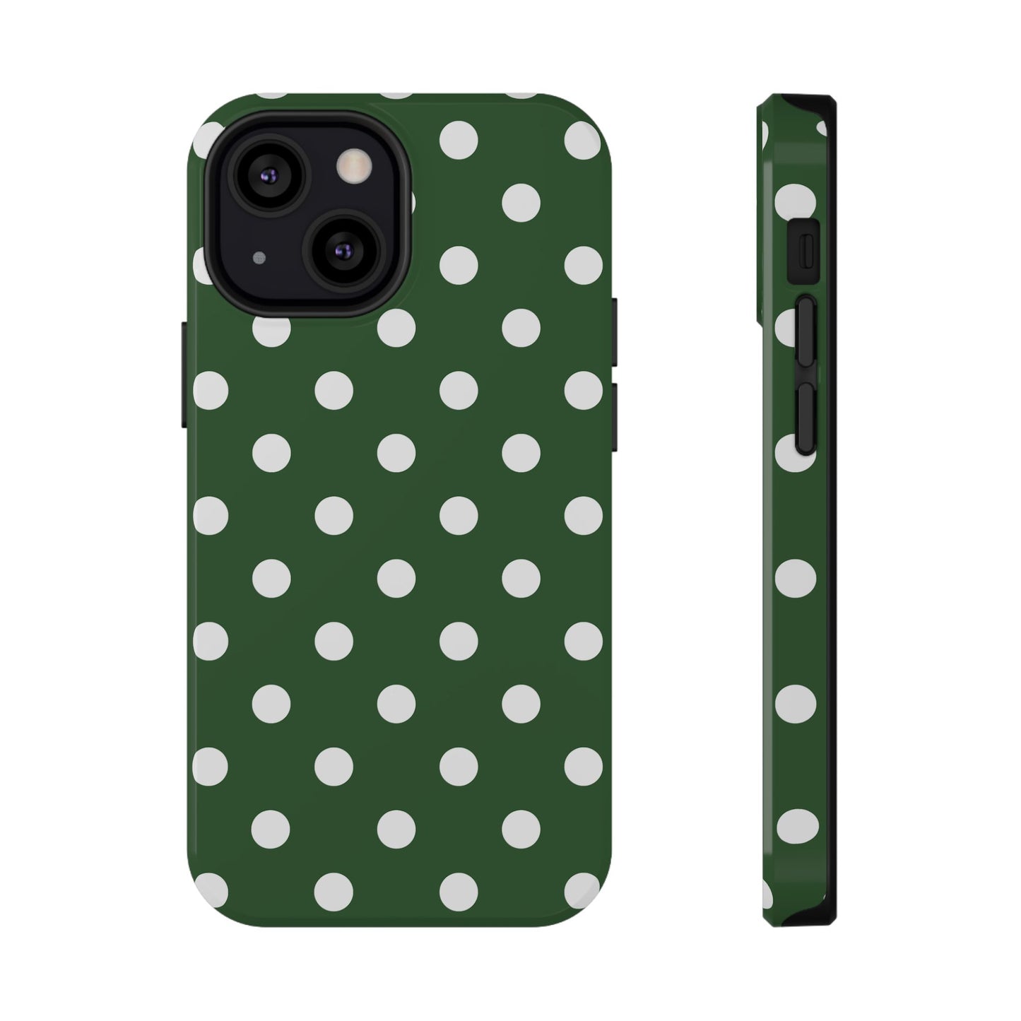 Green Polka Dots iPhone Case