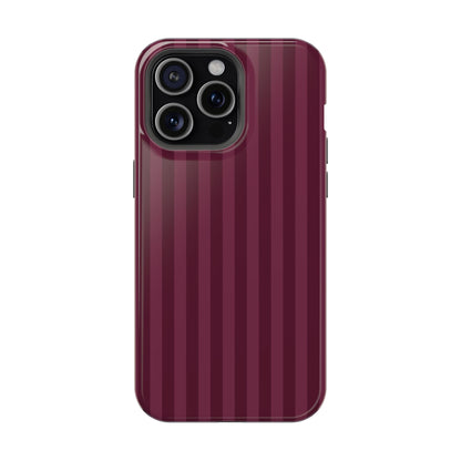 Plum Stripes iPhone Case
