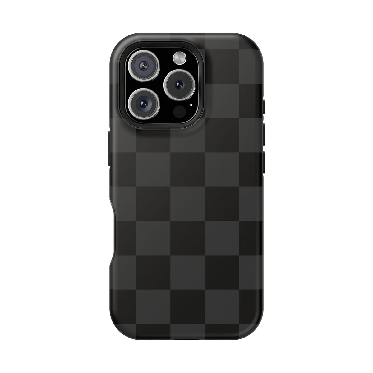 Black Checkered iPhone Case