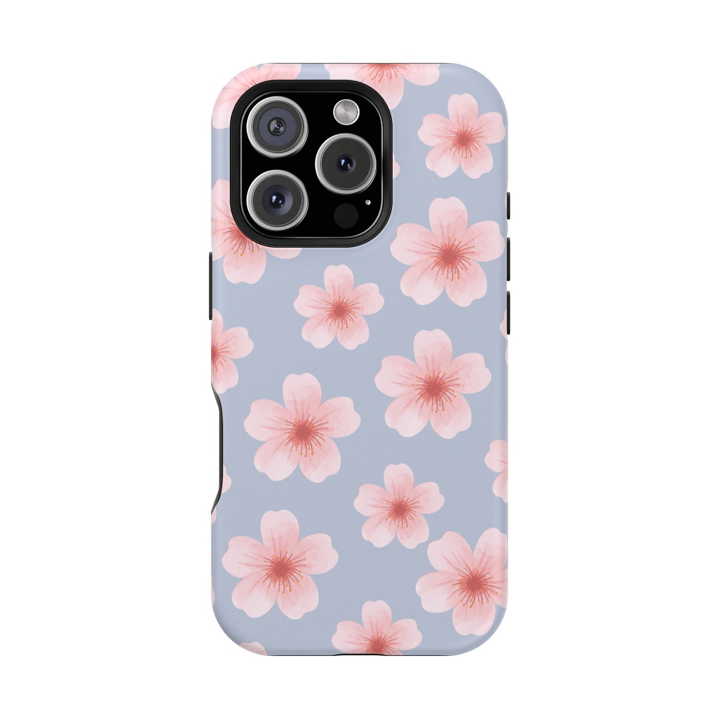 Blue Cherry Blossoms iPhone Case