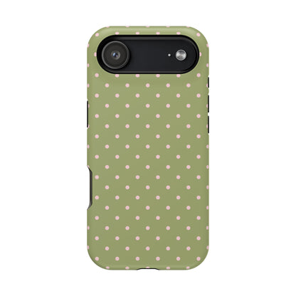 Pink Matcha Mini Dots iPhone Case