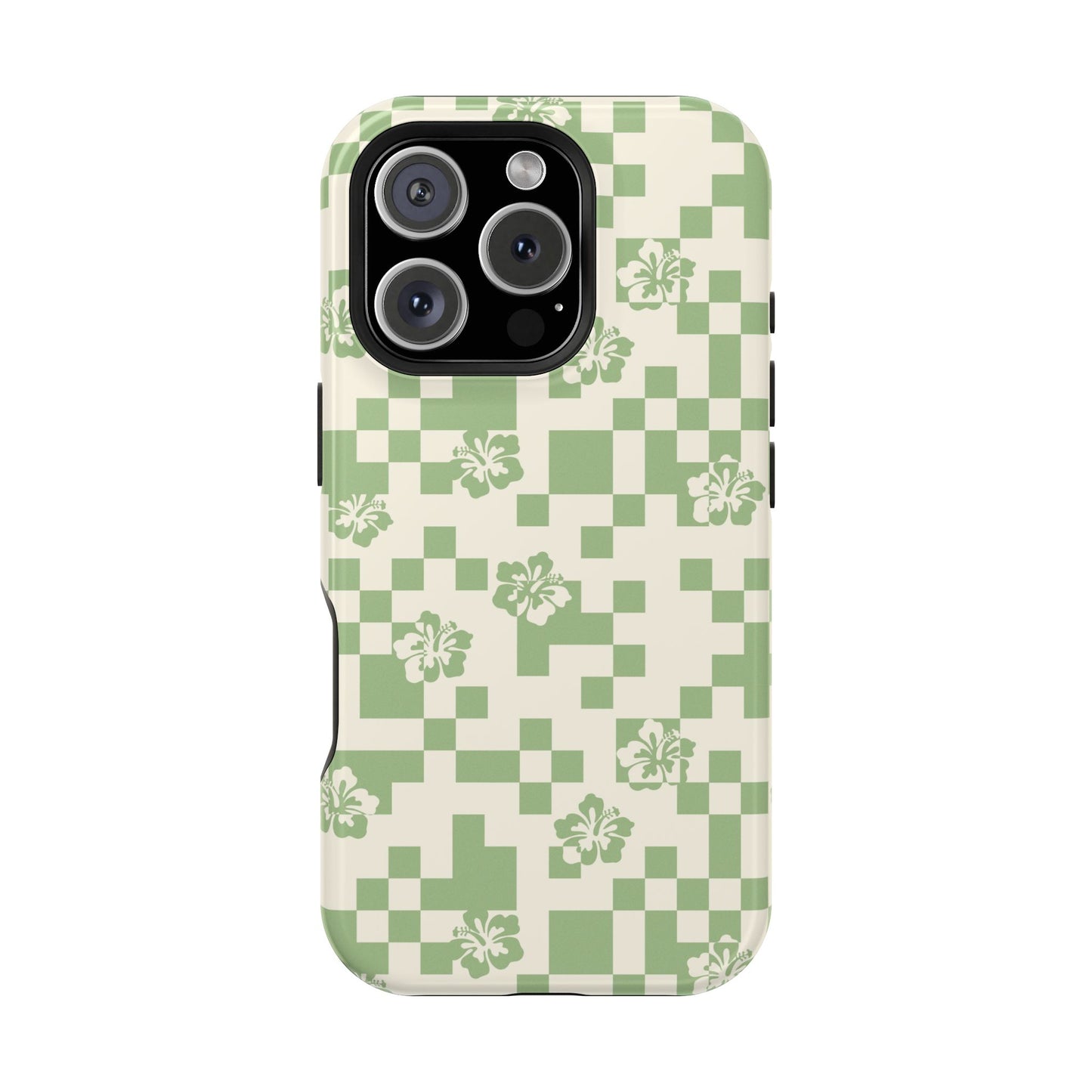 Green Hibiscus iPhone Case