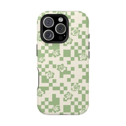 Green Hibiscus iPhone Case
