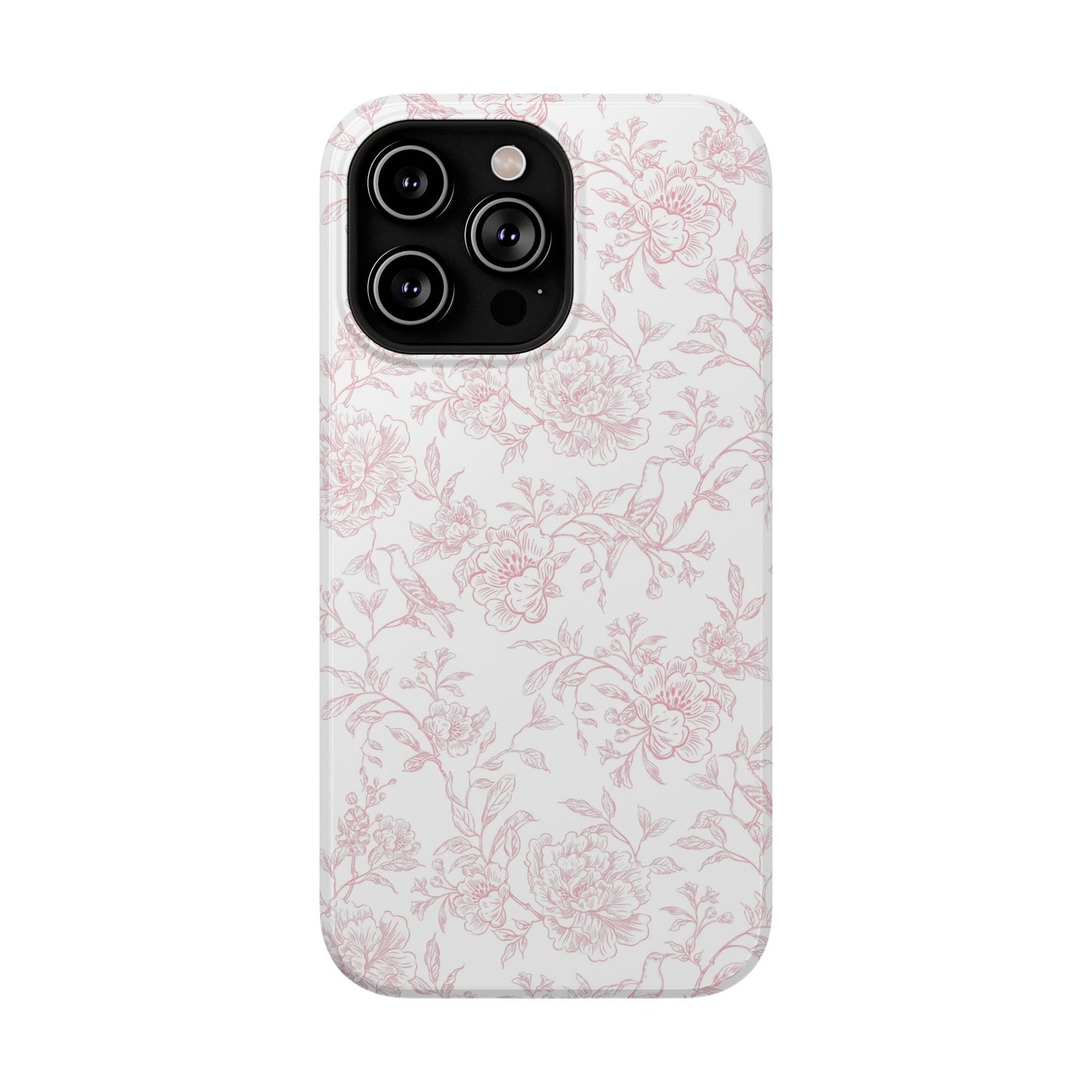 French Rosy Toile iPhone Case