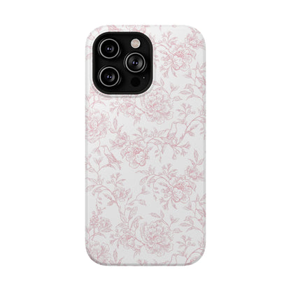 French Rosy Toile iPhone Case