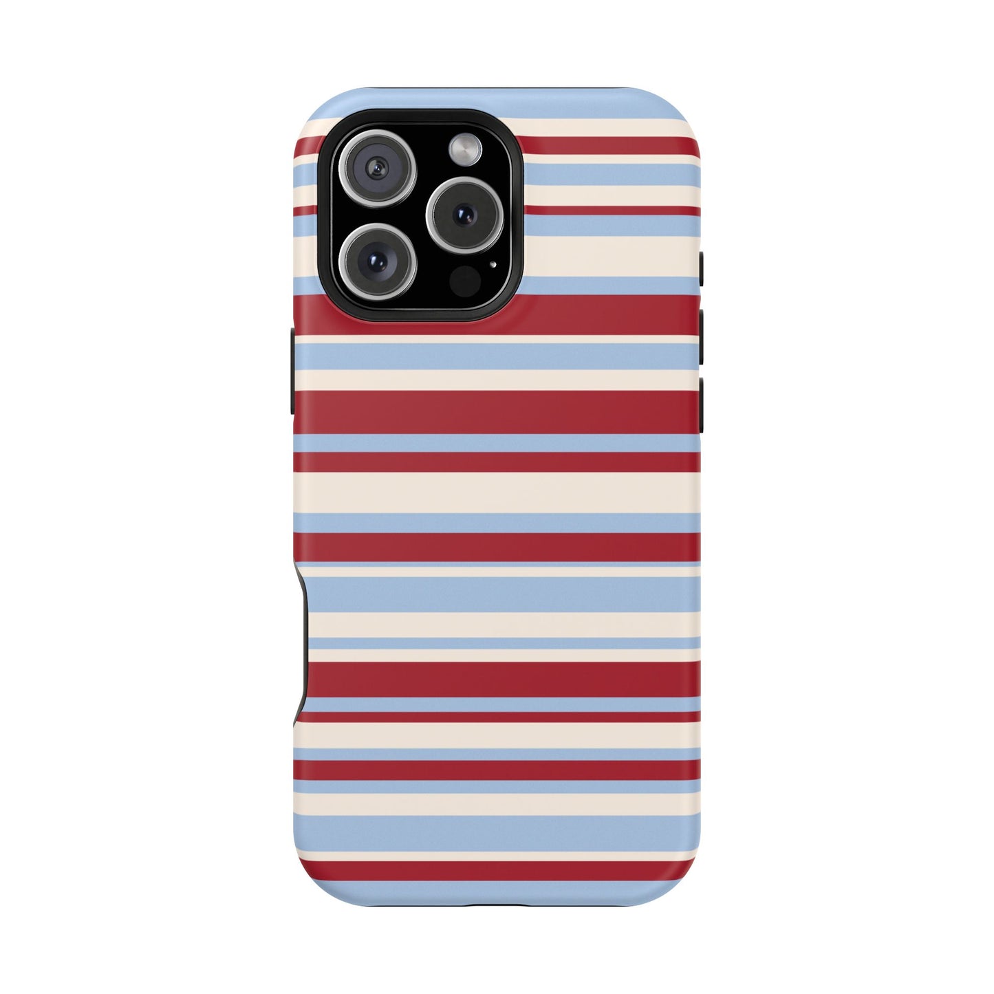 Cherry Soda Stripes iPhone Case