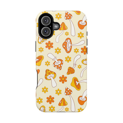Retro Mushrooms iPhone Case