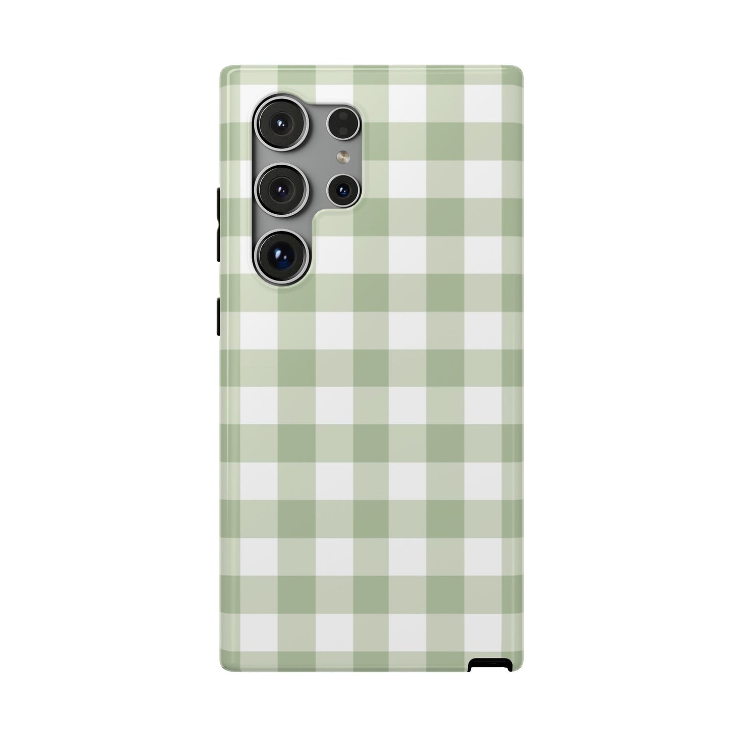 Green Gingham Samsung Case