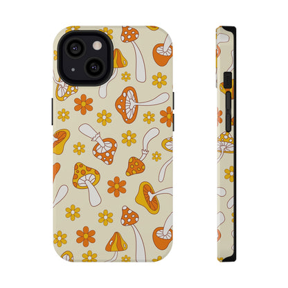 Retro Mushrooms iPhone Case