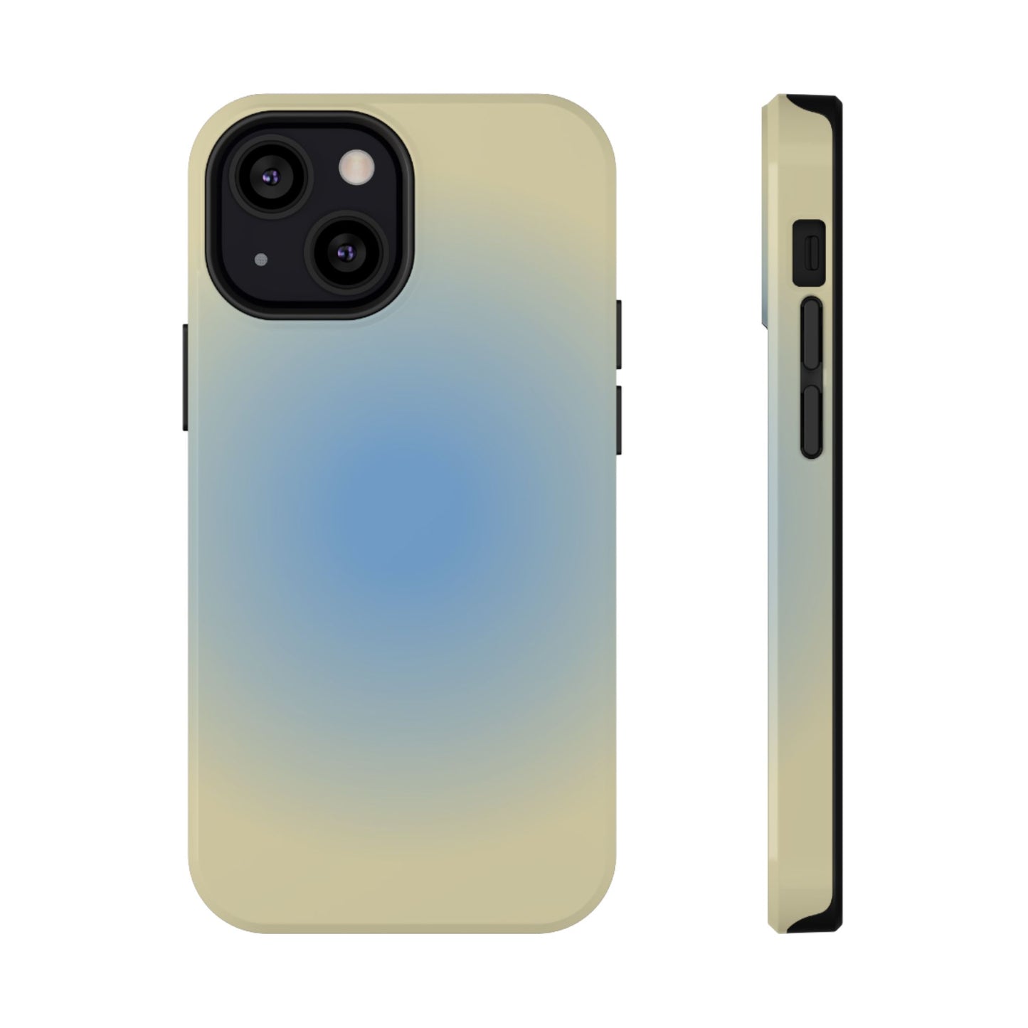 Blue & Yellow Aura iPhone Case
