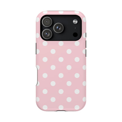 Pink Candy Polka Dots iPhone Case