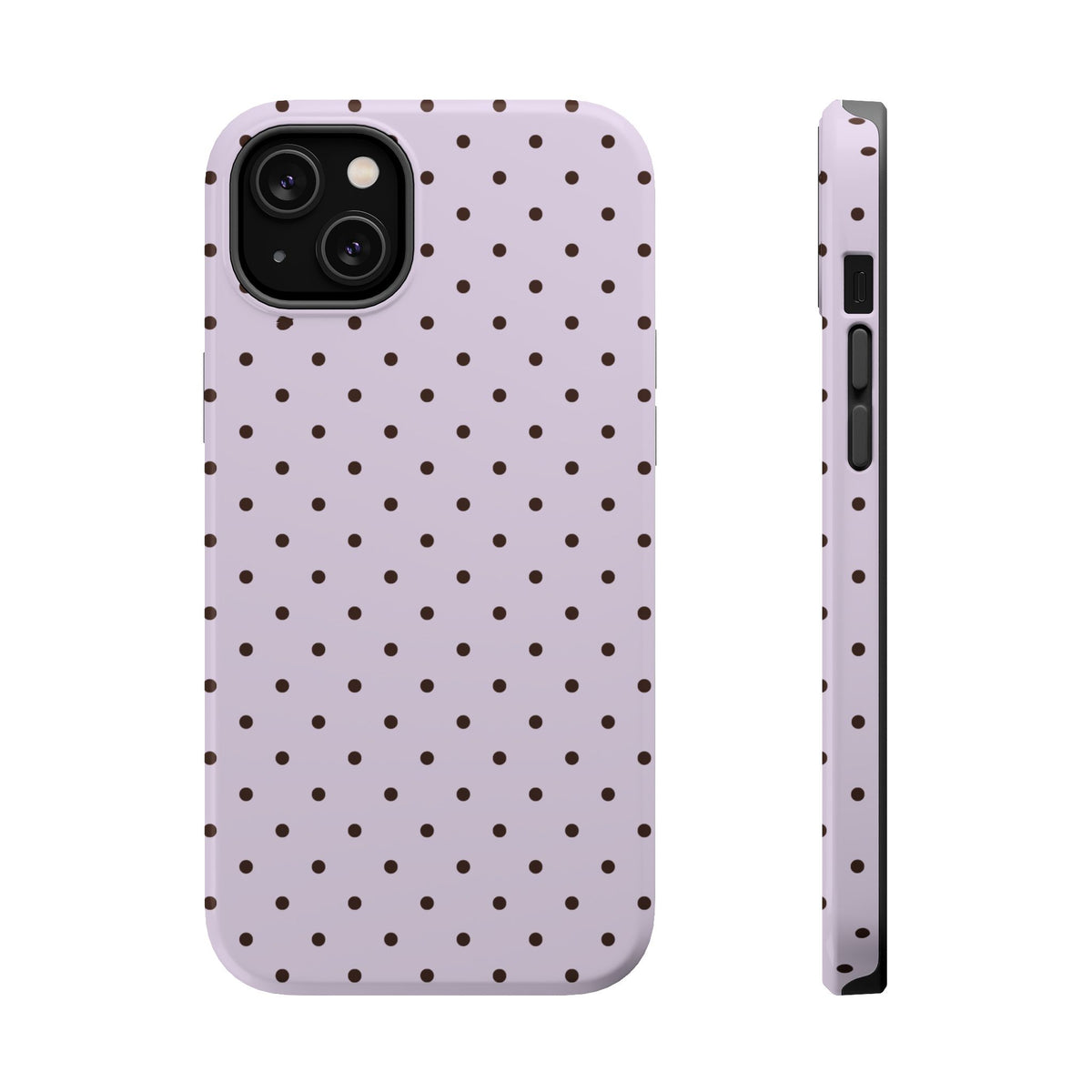 Berry Mocha Mini Dots iPhone Case