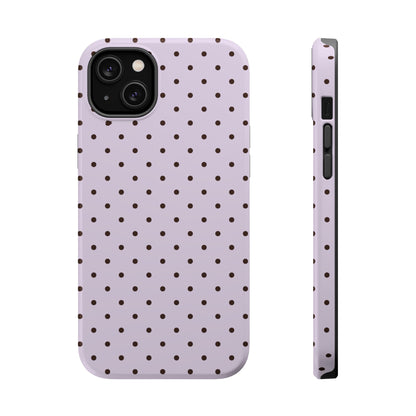 Berry Mocha Mini Dots iPhone Case
