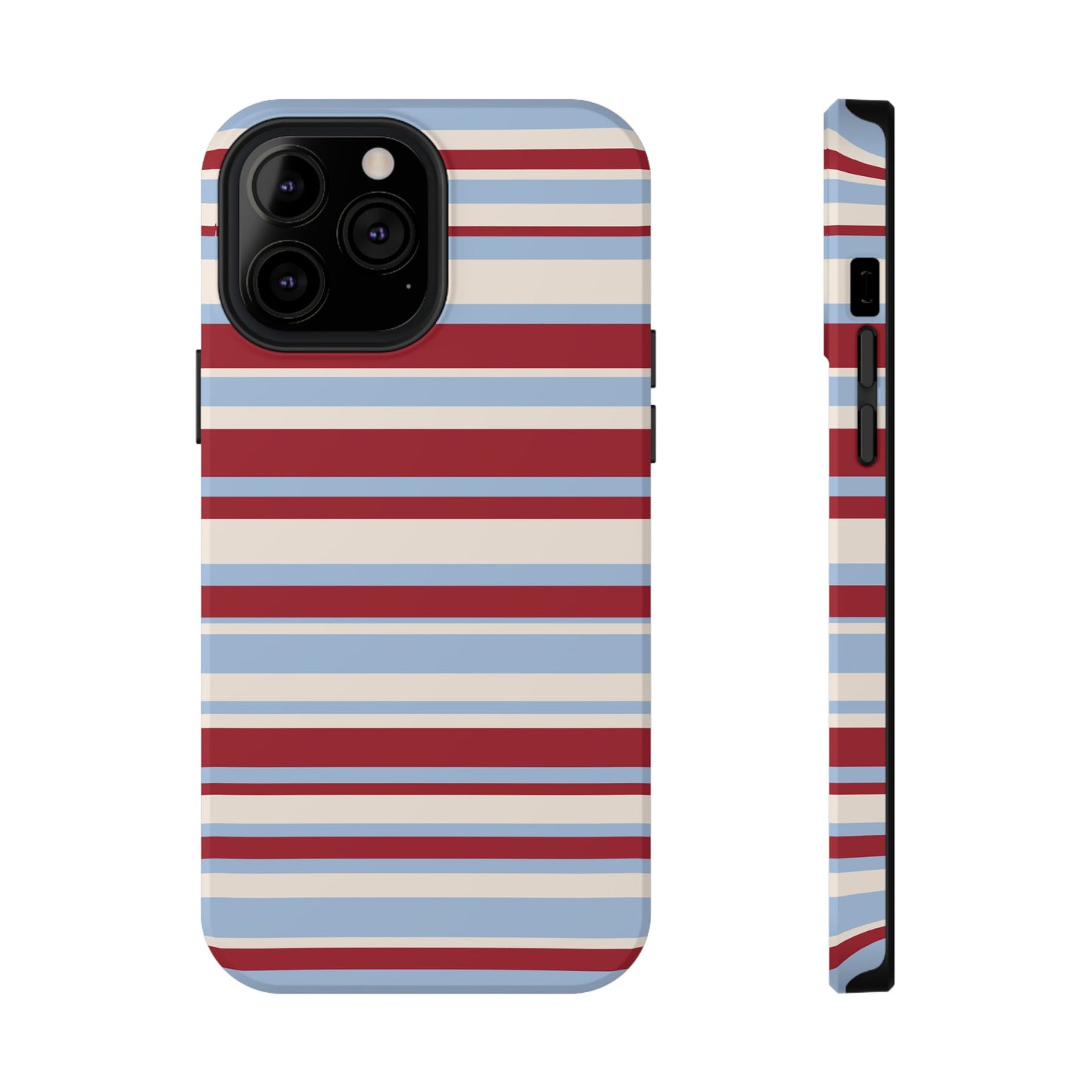 Cherry Soda Stripes iPhone Case