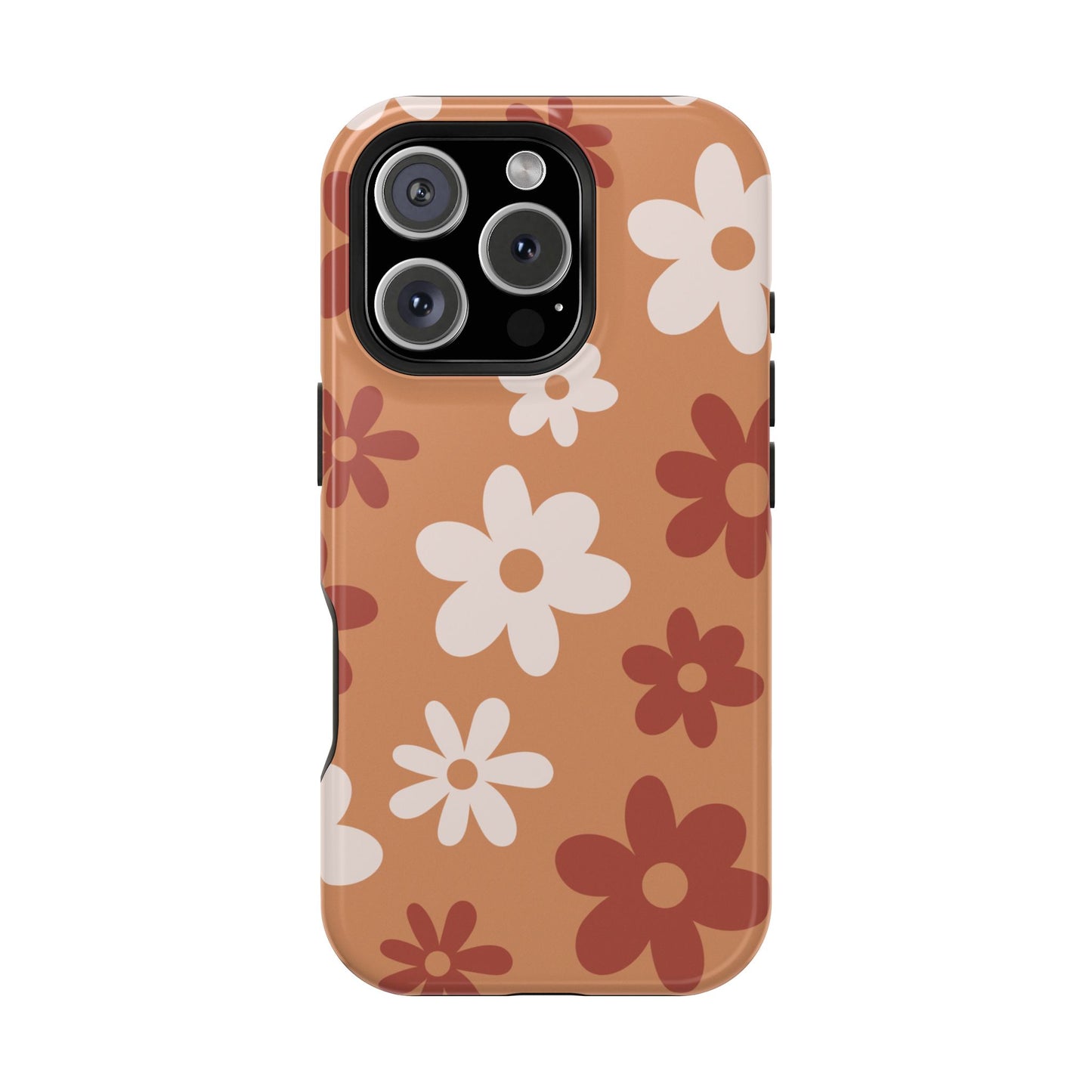 Brown Flower Power iPhone Case
