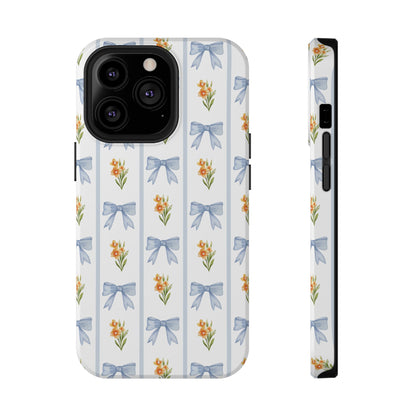 Blue Bows iPhone Case