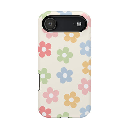 Preppy Retro Flowers iPhone Case