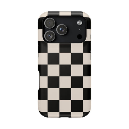 Espresso Checkered iPhone Case