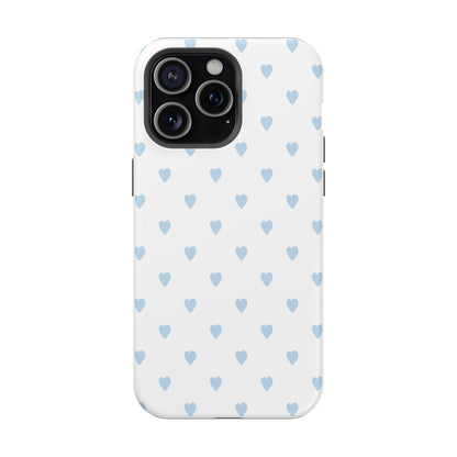 Blue Little Hearts iPhone Case