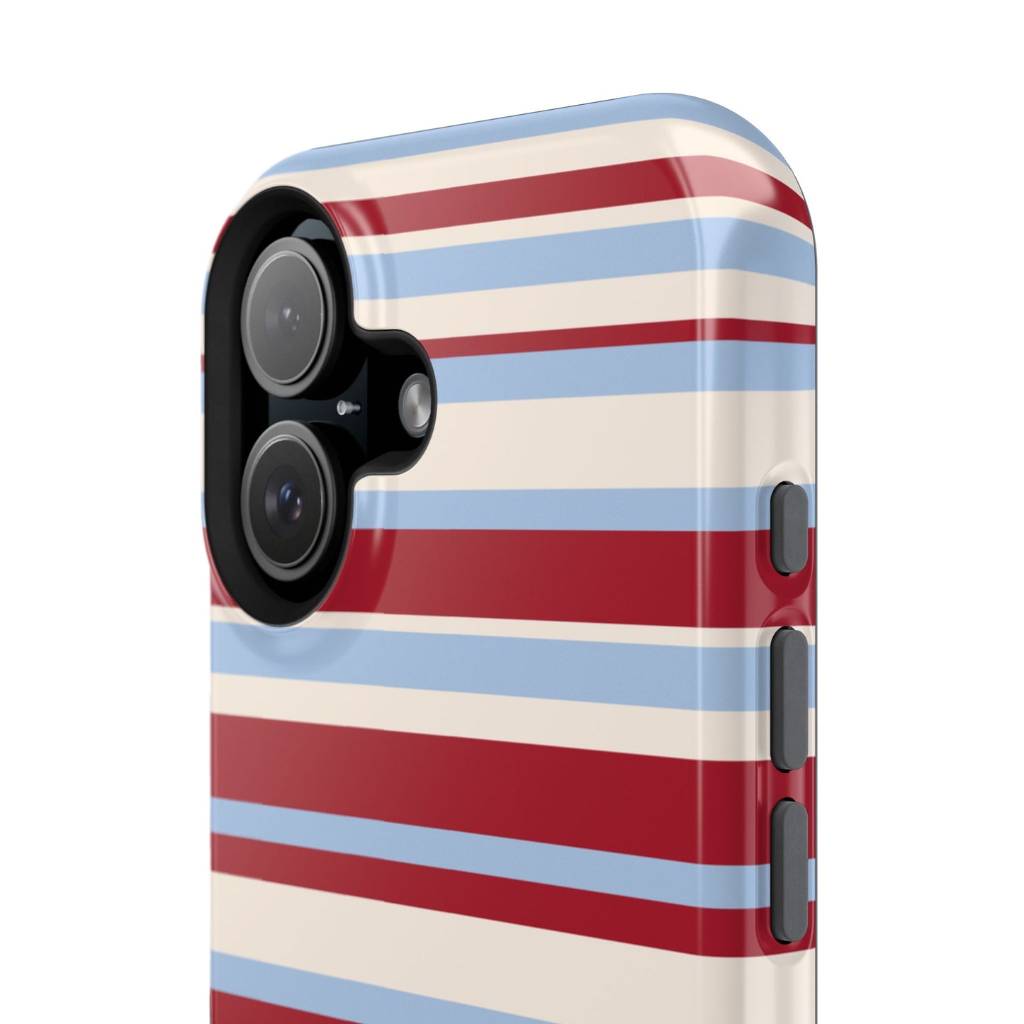 Cherry Soda Stripes iPhone Case