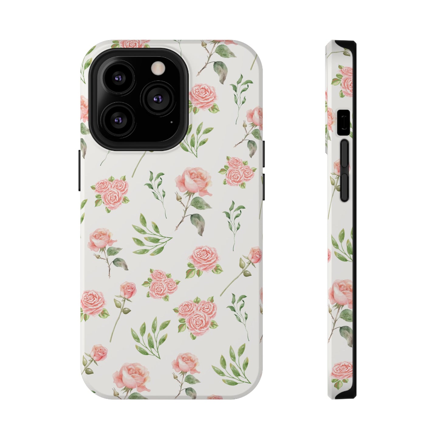 Pink Vintage Roses iPhone Case