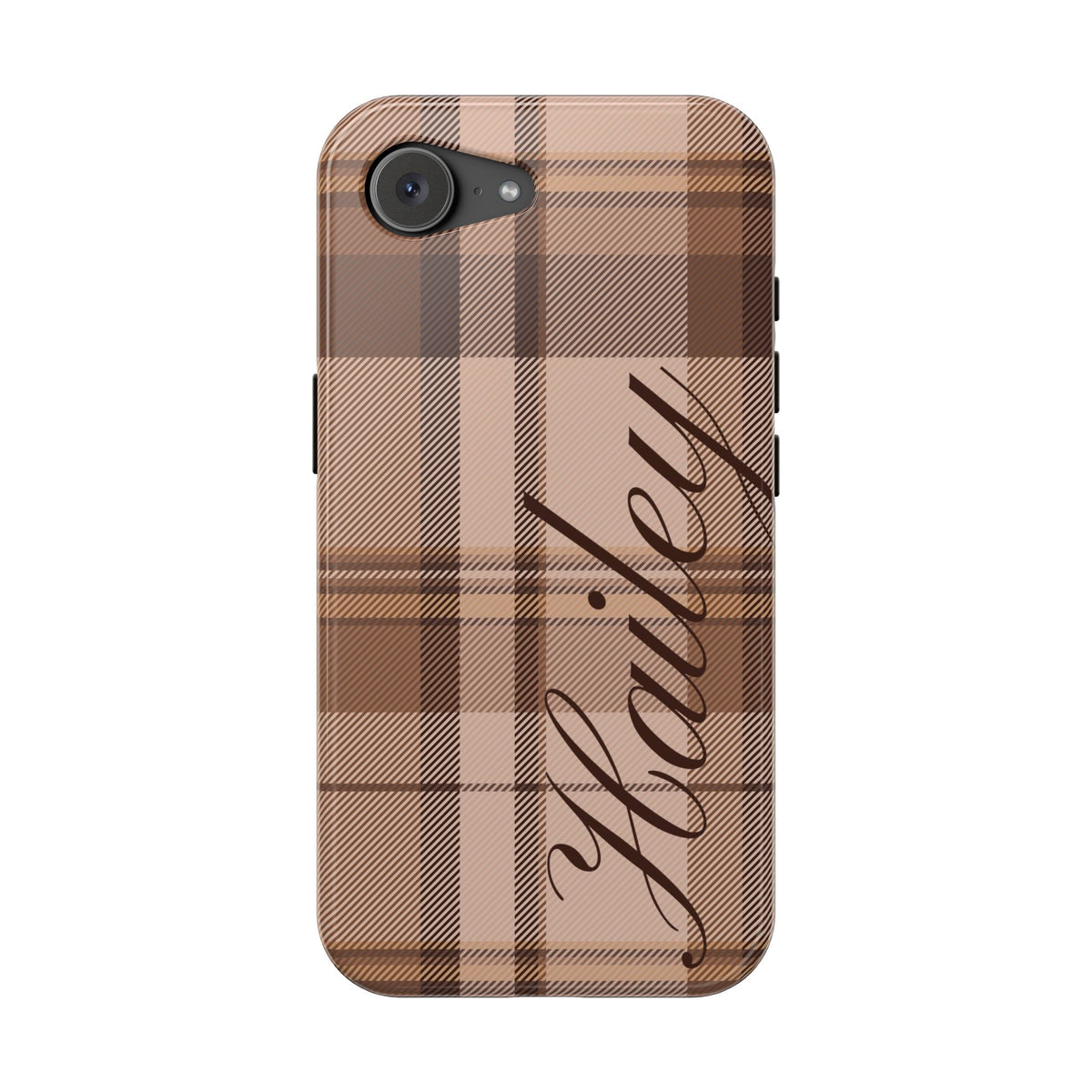 Custom Toffee Plaid iPhone Case