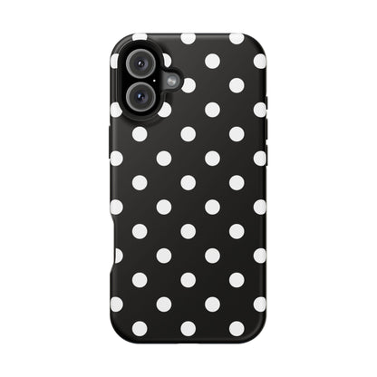 White Polka Dots iPhone Case