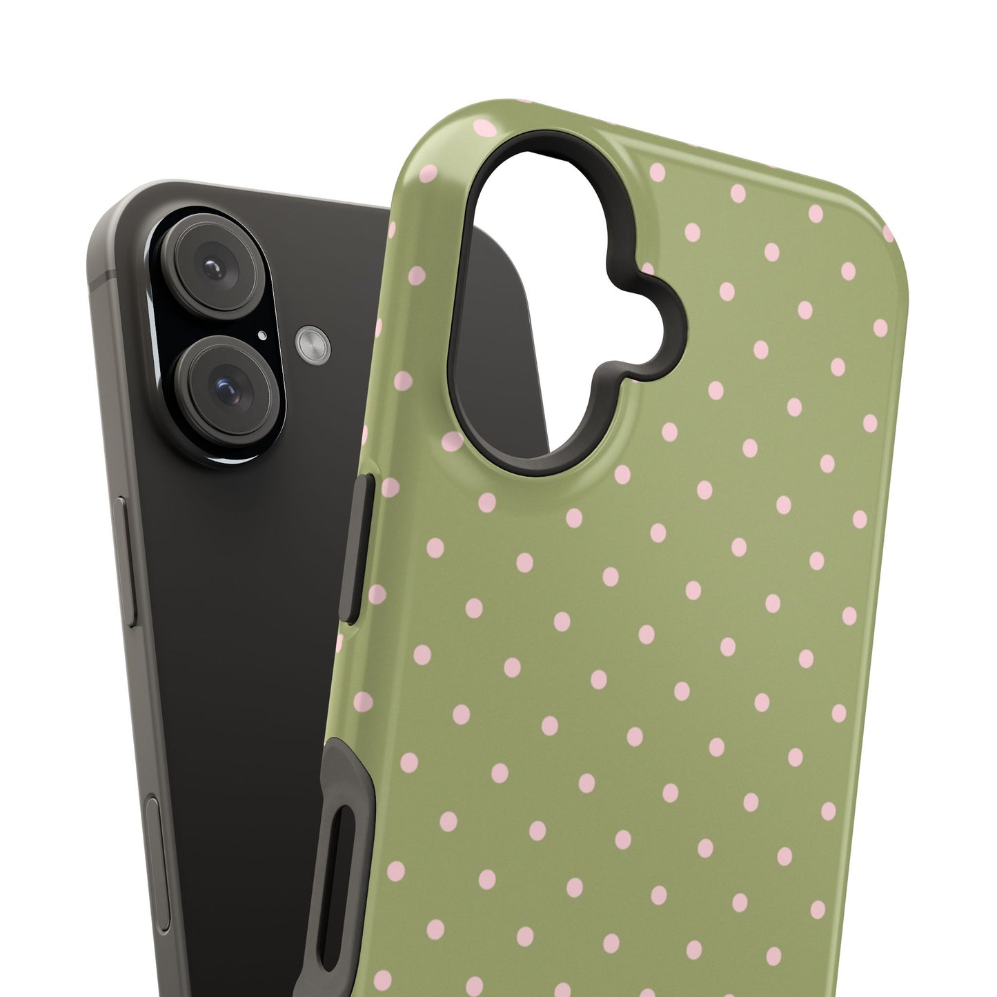 Pink Matcha Mini Dots iPhone Case