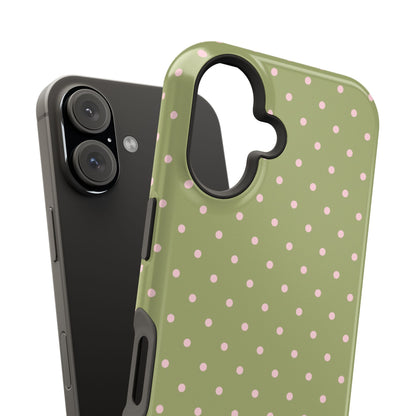 Pink Matcha Mini Dots iPhone Case