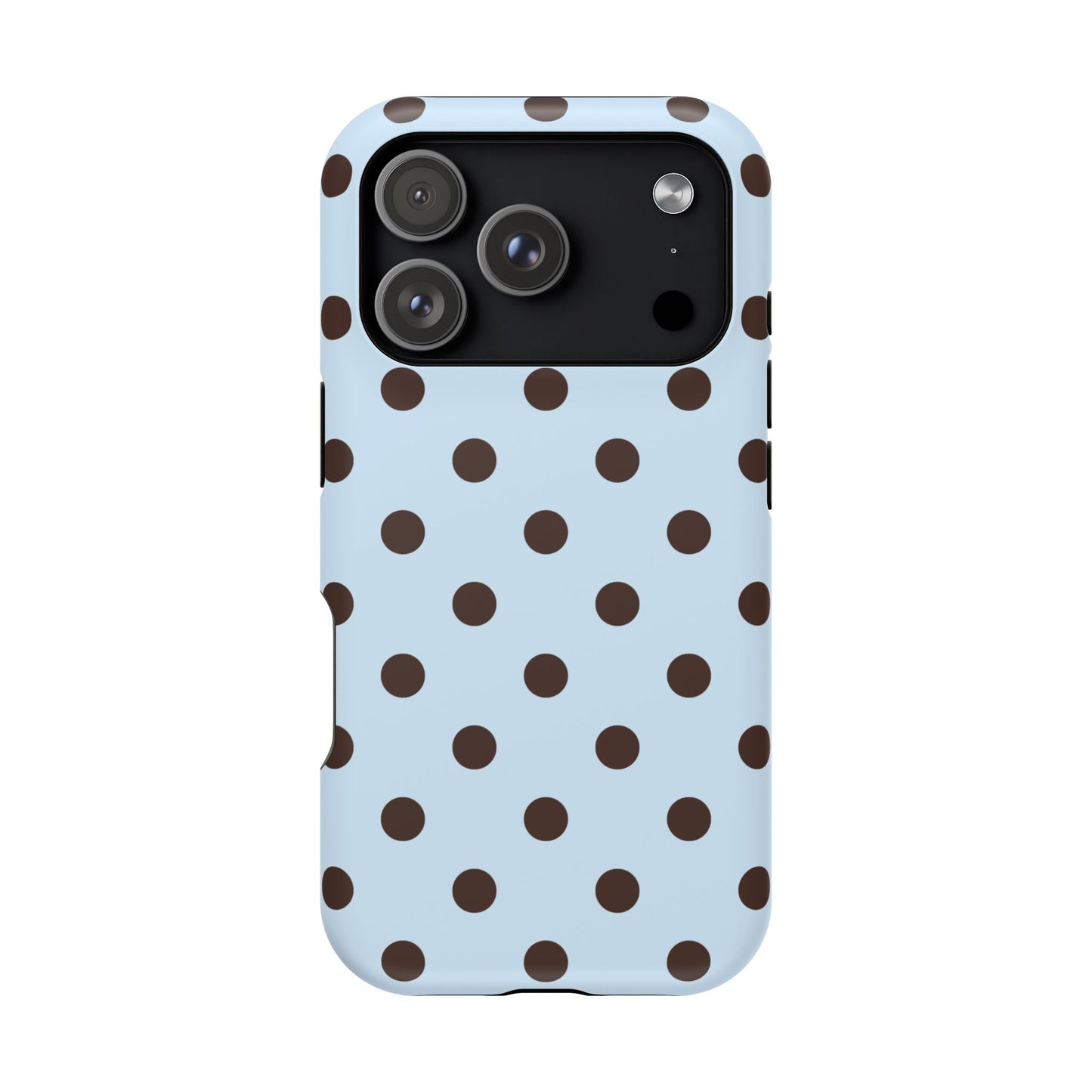 Blueberry Mocha Polka Dots iPhone Case