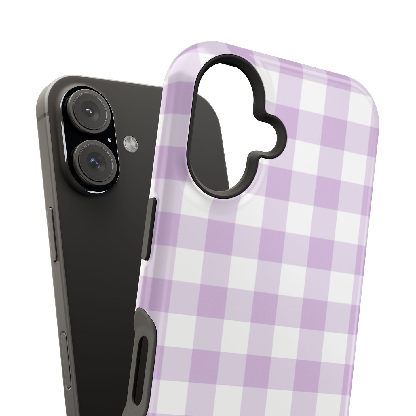 Purple Gingham iPhone Case