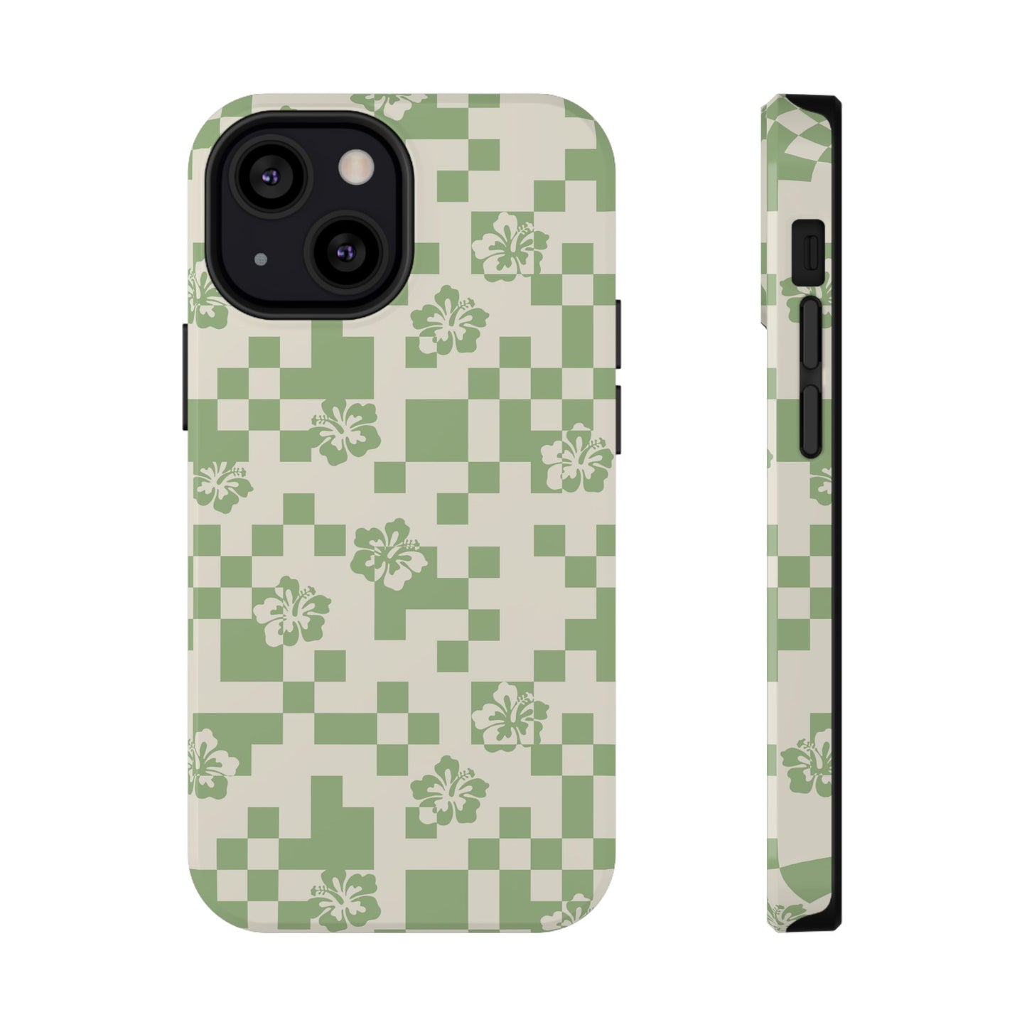 Green Hibiscus iPhone Case