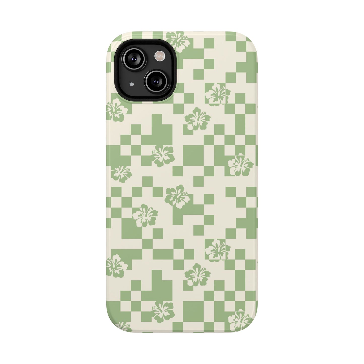 Green Hibiscus iPhone Case