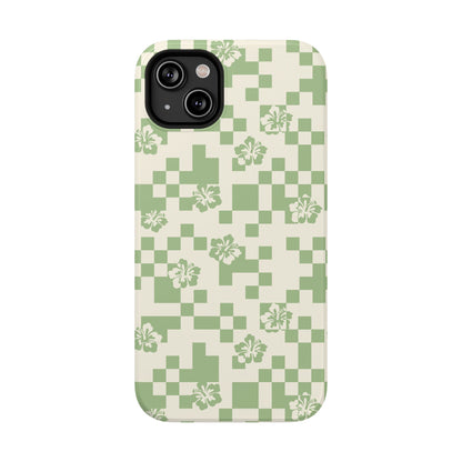 Green Hibiscus iPhone Case