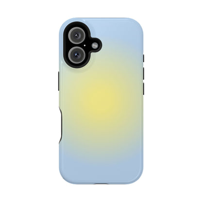 Yellow & Blue Aura iPhone Case