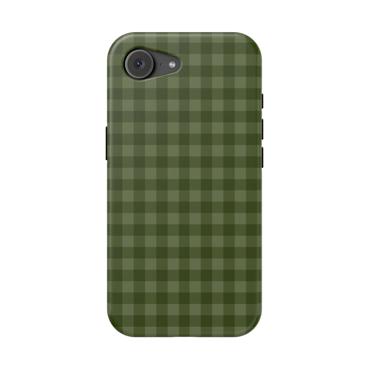 Green Gingham iPhone Case